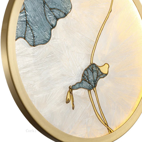 Chinese style glass pendant light for modern interior decoration - vue 5 sur 9