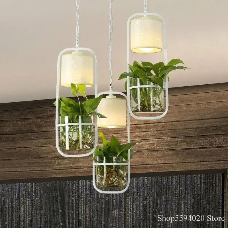 Simple industrial pendant light modern Chinese art iron