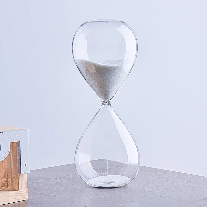 decorative glass hourglass for home practical ornaments