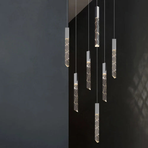 Modern Nordic crystal chandelier for contemporary spaces