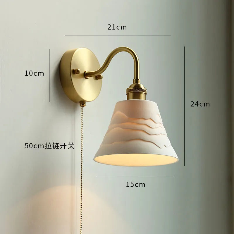 Modern nordic copper LED wall light - vue 17 sur 23