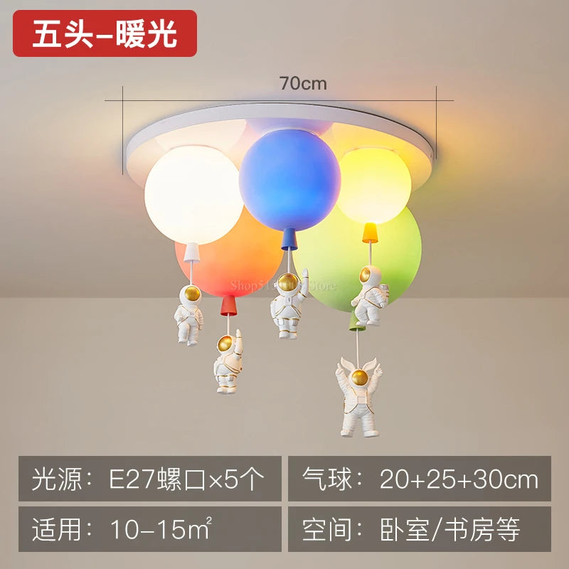 Decorative nordic pendant light for children’s room with playful design - vue 8 sur 22