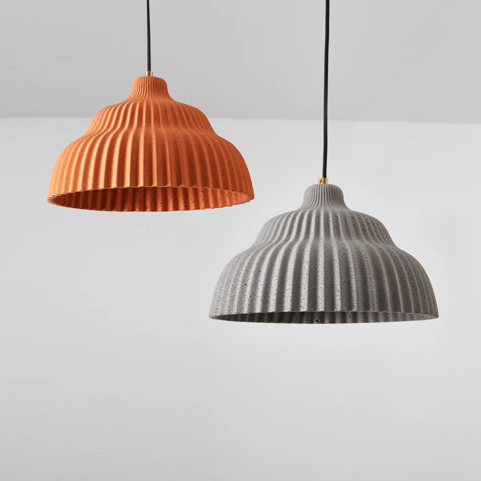 Modern nordic minimalist vintage cement pendant light loft design