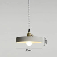 Industrial cement pendant light for table and bar