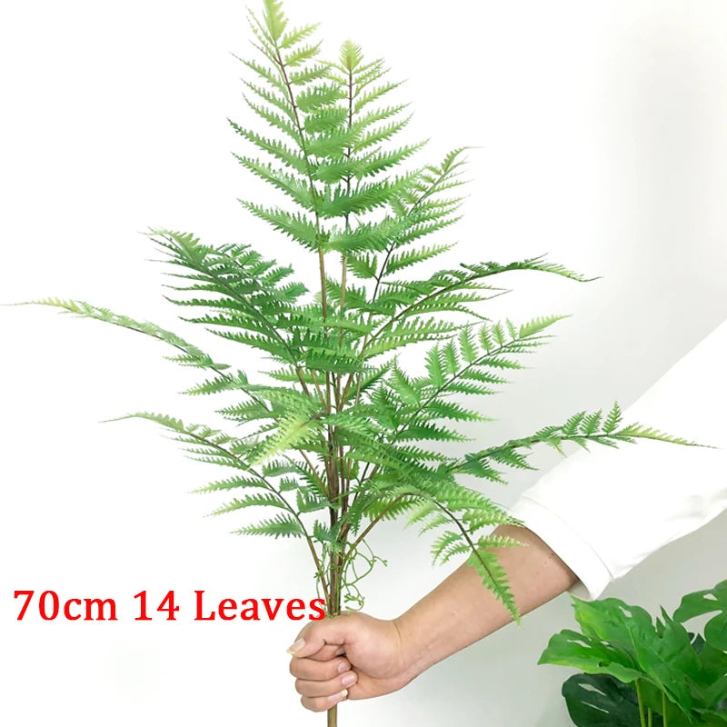 Set of 2 large artificial tropical palm plants for indoor decoration - vue 14 sur 14