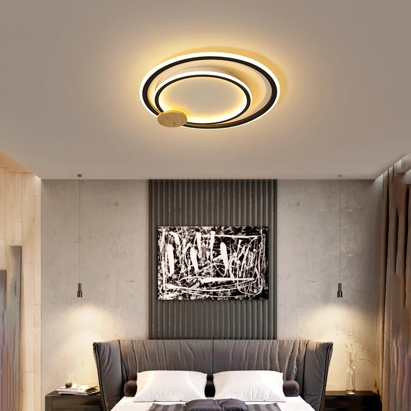 Modern aluminium LED ceiling light for elegant interiors