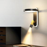 Modern LED wooden indoor wall light