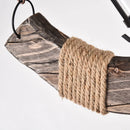 Retro wooden chandelier for a country and nostalgic atmosphere