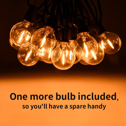 Vintage LED outdoor string lights for garden - vue 6 sur 6