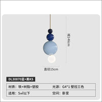 Modern minimalist resin gourd pendant light