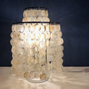 (80 days - 5 June) Modern LED table lamp with pearly plates Loredi