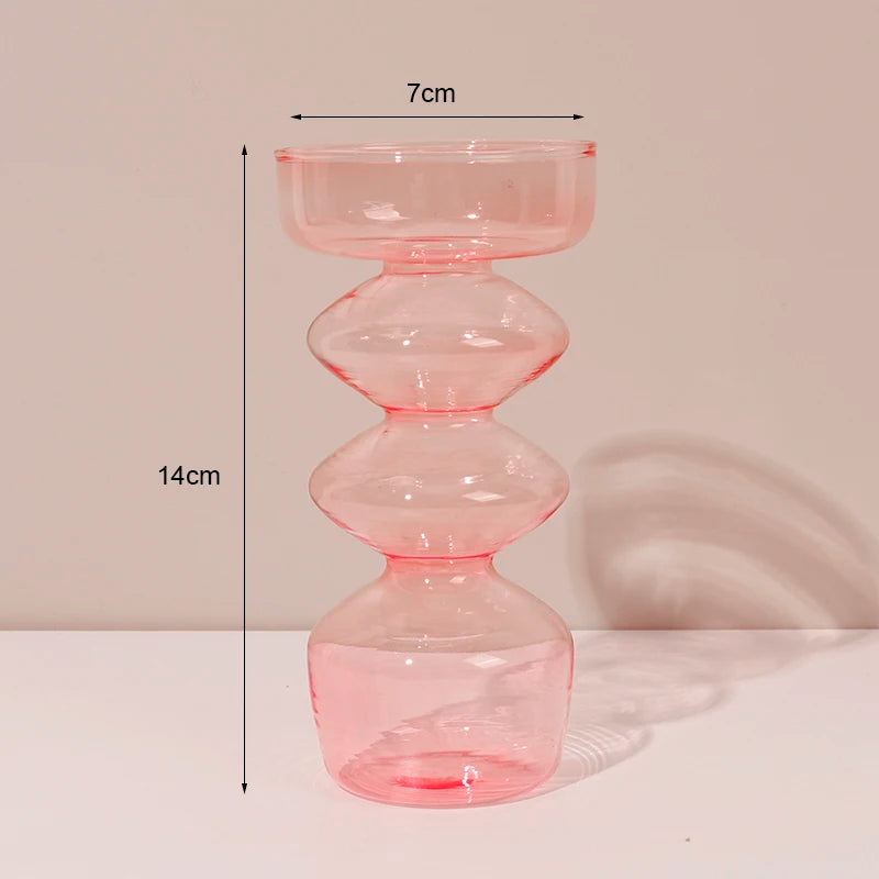 Classic retro glass candle holders for wedding and home decoration - vue 12 sur 17