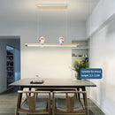 Nordic minimalist creative wooden LED pendant light