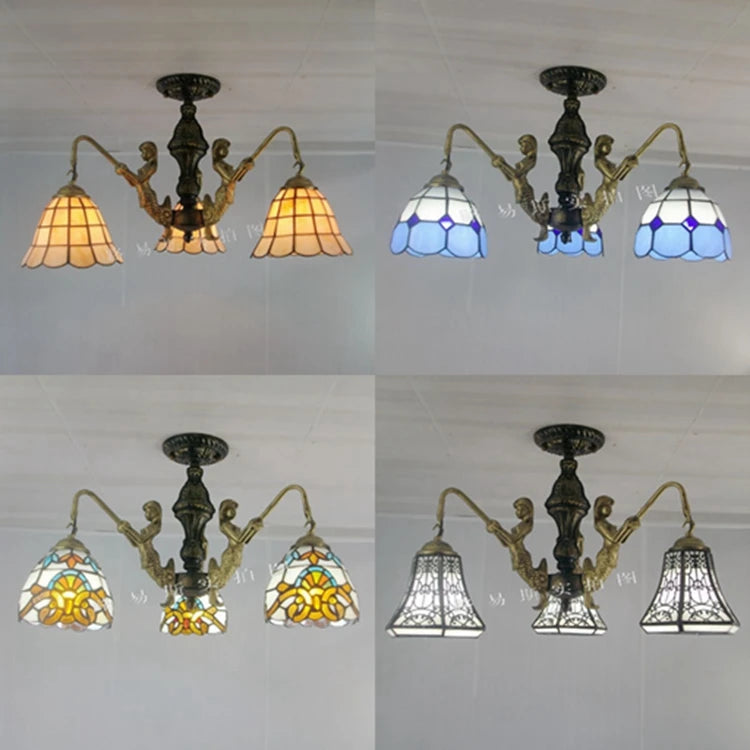 Mediterranean Tiffany mermaid chandelier for creative interiors