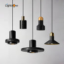 Modern industrial style cement terrazzo pendant light