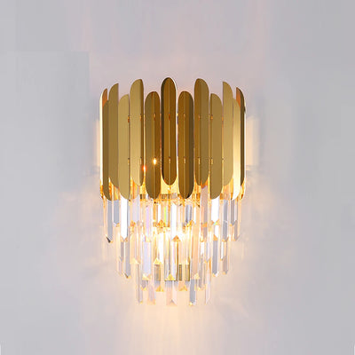 modern crystal wall light, bright and elegant design