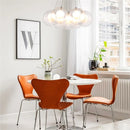 Modern glass LED pendant light for bar or restaurant