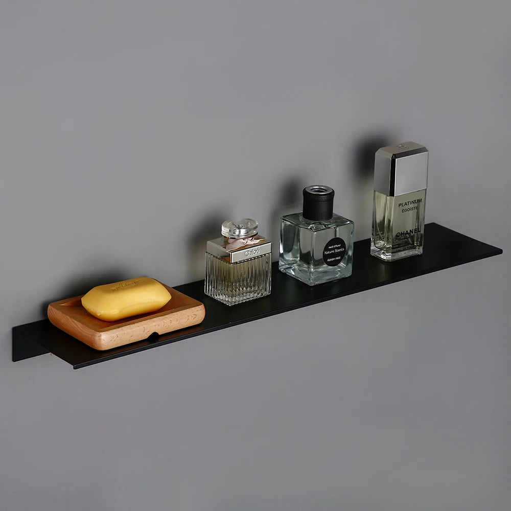 simple wall shelf for storing various accessories