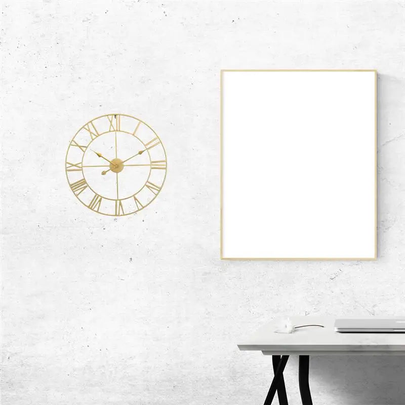 iron silent wall clock simple home decoration - vue 4 sur 9
