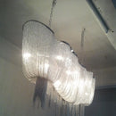 Modern aluminium tassel pendant light for decorative indoor lighting