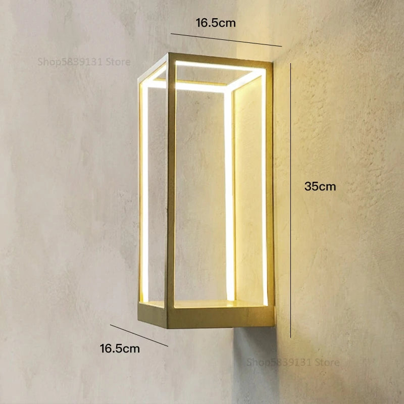 Modern LED wall light cube creative wall decoration