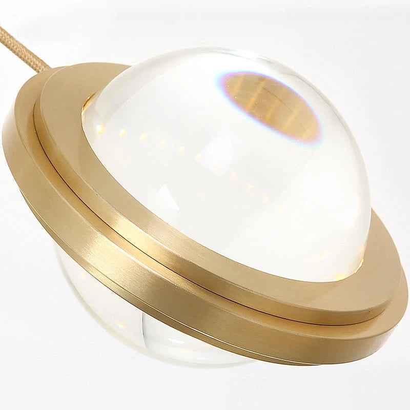 Modern crystal pendant light for luxury interior lighting