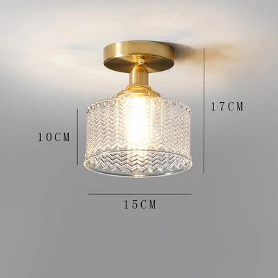 Modern copper ceiling light for unique interiors