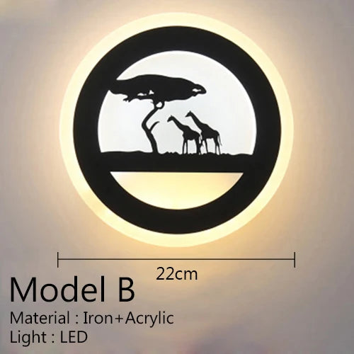 Modern acrylic wall light in American style for elegant interiors - vue 21 sur 23
