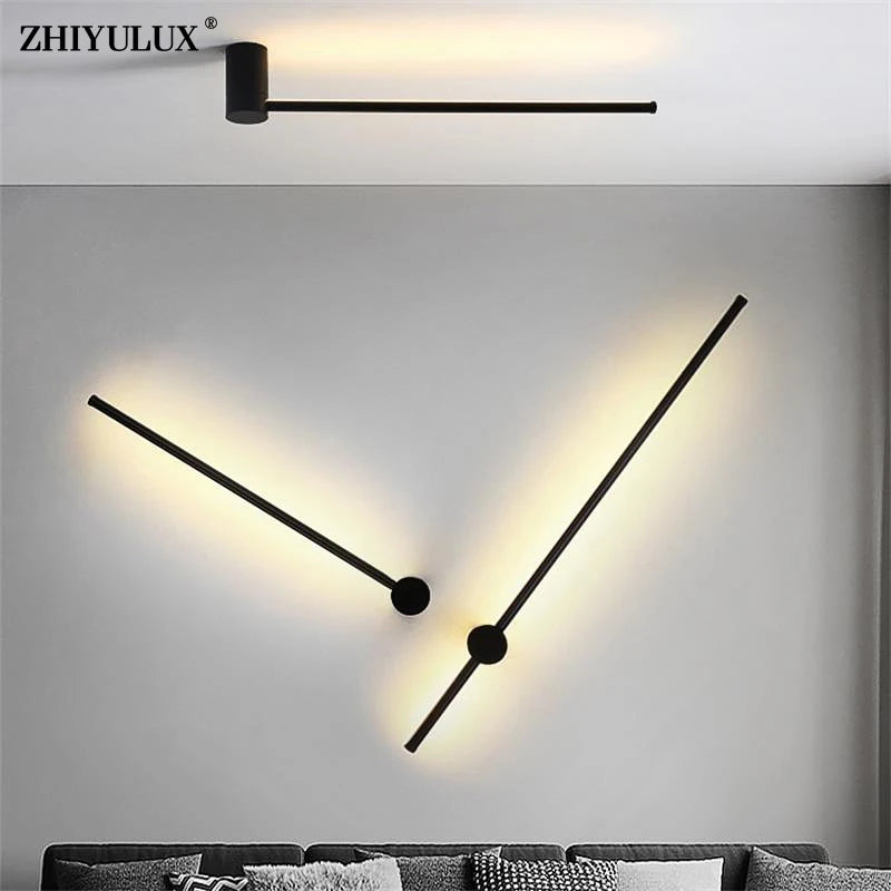 Simple wall light with plug modern LED for living room, study, bedroom, corridor, kitchen, bedside and hallway indoor lighting - vue 3 sur 20