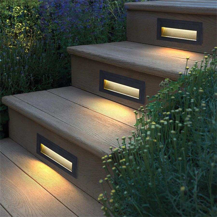 Waterproof LED wall light for garden and stairs - vue 5 sur 14