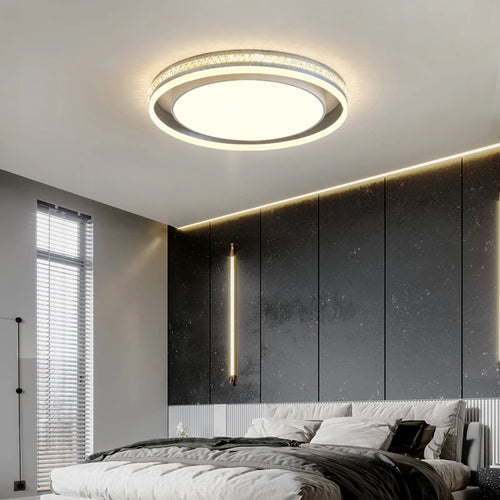 Round LED ceiling light for versatile indoor lighting - vue 4 sur 18