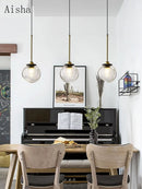 Creative Nordic glass pendant light for restaurants and shops