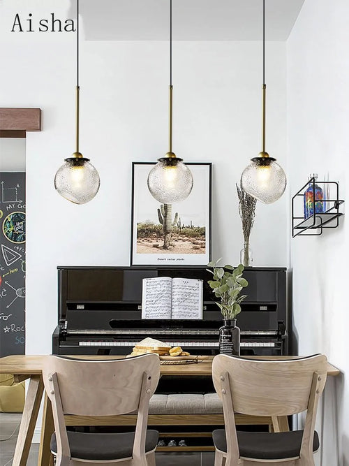 Creative nordic glass pendant light for café and restaurant - vue 3 sur 10