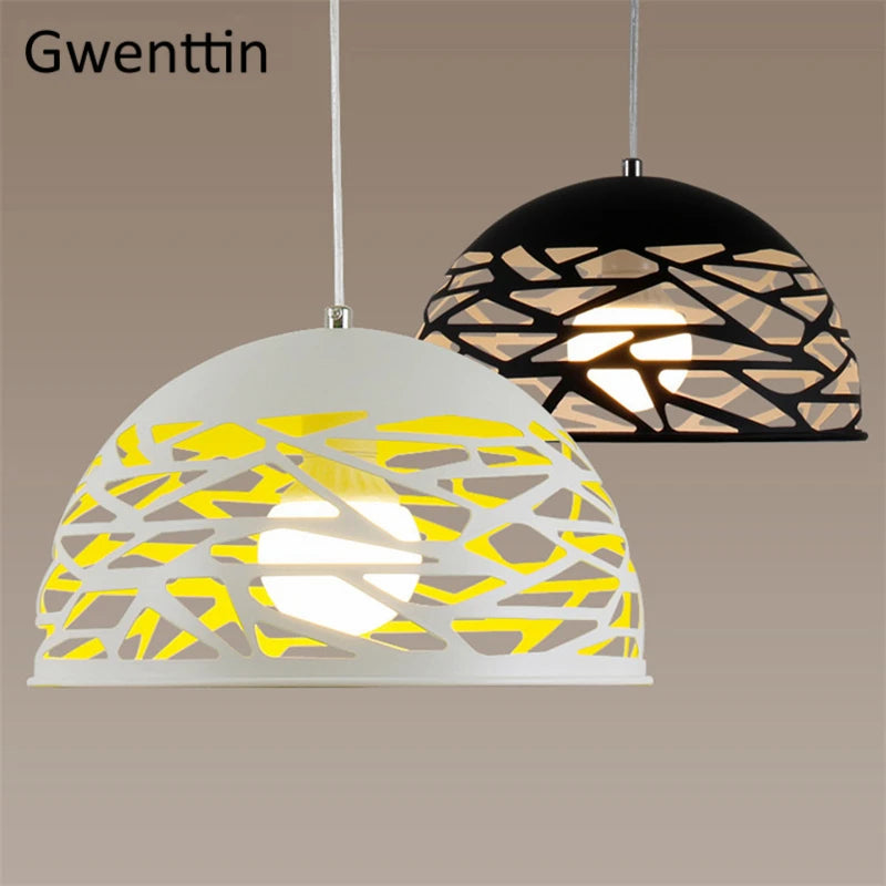 Modern eggshell pendant light for interior decoration