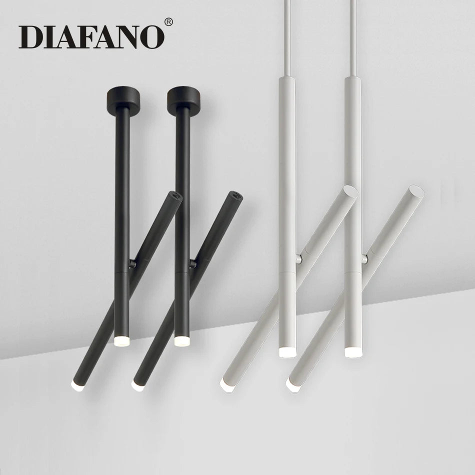 Modern LED pendant light 10W surface mounted COB adjustable ceiling lamp for living room, bar, kitchen, foyer, dining room - vue 3 sur 14