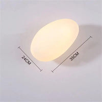 Modern glass pebble LED wall light for interior decor, hotel corridor, ceiling lighting
