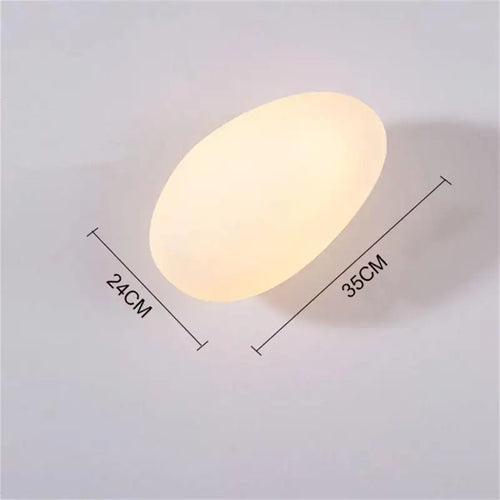 Modern glass pebble LED wall light for interior decor, hotel corridor, ceiling lighting