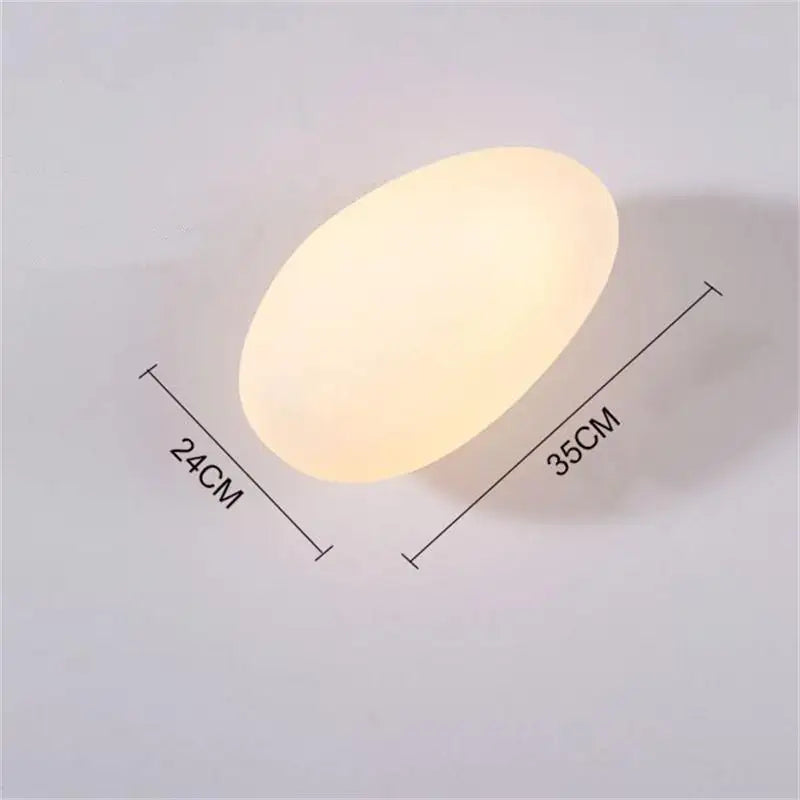Modern glass pebble LED wall light for interior decor, hotel corridor, ceiling lighting