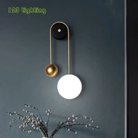 Nordic metal LED wall light for modern interiors