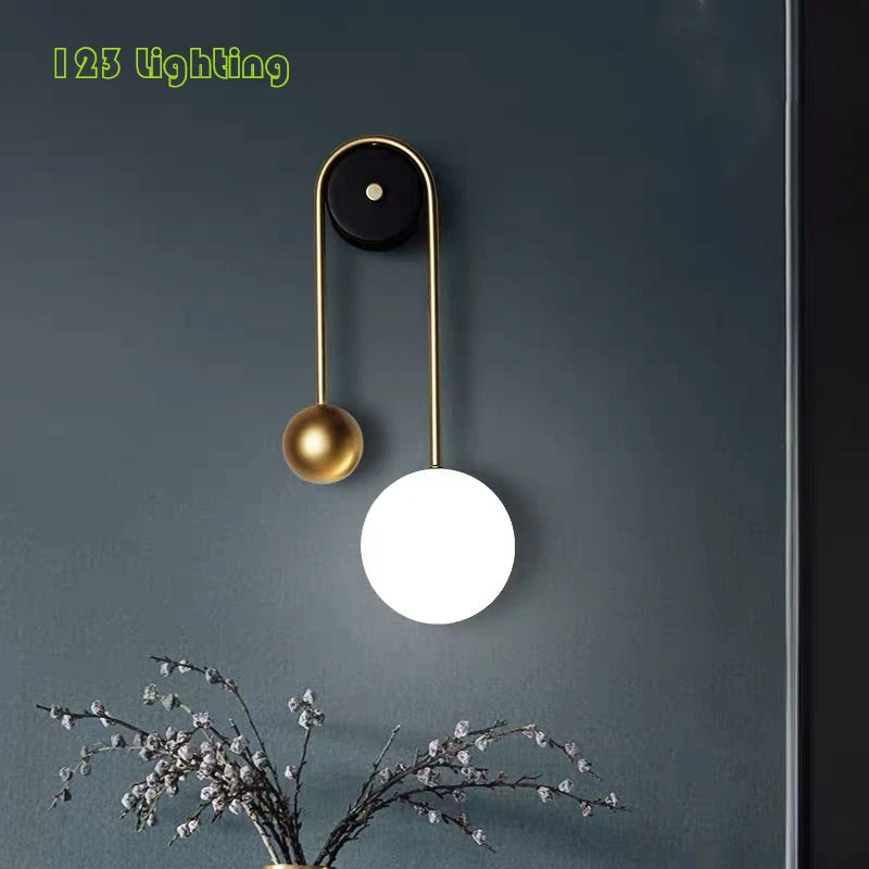 Nordic metal LED wall light for modern interiors