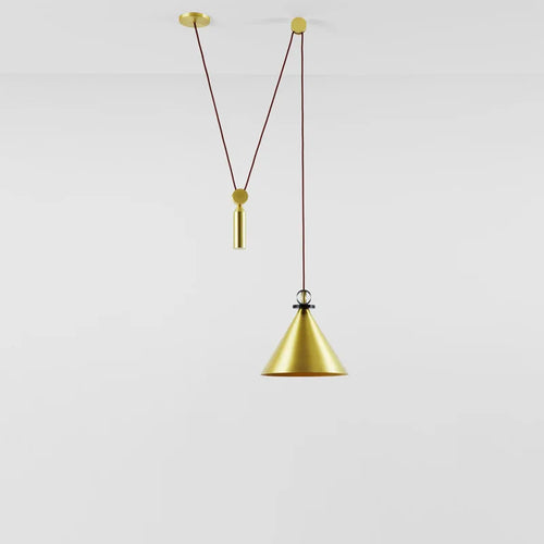 Glass and metal pendant light for modern interior decor - vue 6 sur 25
