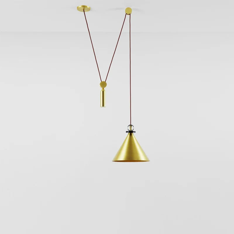 Glass and metal pendant light for modern interior decor - vue 5 sur 25
