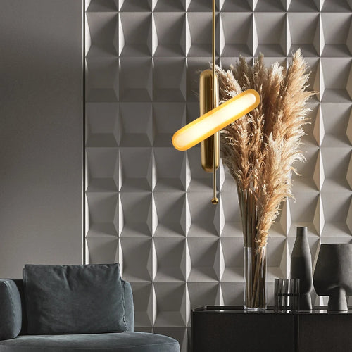 Art deco gold chandelier in glass and iron for elegant lighting - vue 5 sur 12
