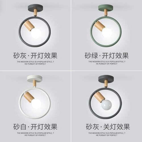 Simple Nordic ceiling light for corridor and staircase - vue 7 sur 9