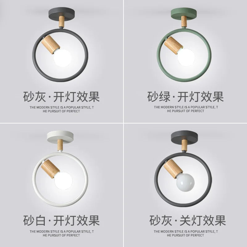 Simple Nordic ceiling light for corridor and staircase - vue 6 sur 9