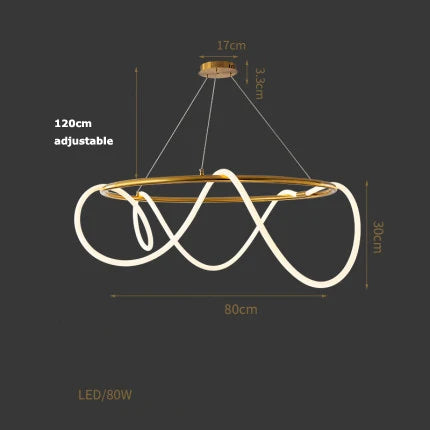 Postmodern round metal pendant light for elegant lighting