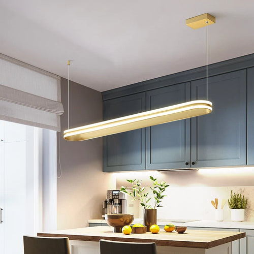 Nordic metal pendant light for an elegant and modern interior - vue 5 sur 8