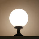 Decorative outdoor pillar ball lamp for garden lighting