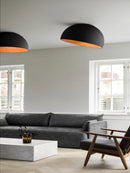 Modern simple wood LED chandelier for indoor spaces, white or black