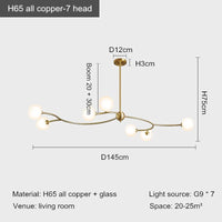 Designer copper restaurant chandelier with modern ambiance for interiors